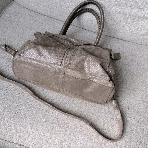 B. Makowsky Glittery Leather satchel - Picture 5 of 15